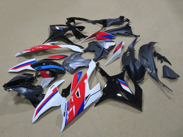 Carenagem Moto BMW S1000RR 2019-2022 - Preto Branco Vermelho Azul