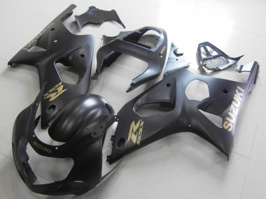 Carenagens Moto Suzuki GSXR 1000 2000-2002 - Preto Fosco Ouro Decal