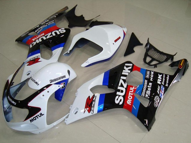 Carenagens Moto Suzuki GSXR 1000 2000-2002 - Branco Azul Preto Vermelho Motul