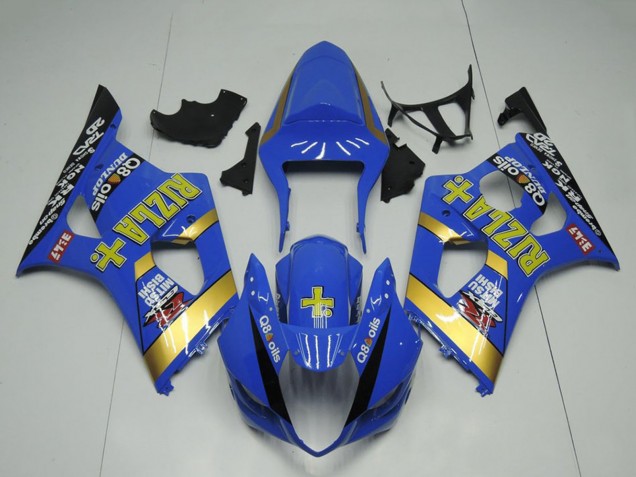 Carenagem Moto Suzuki GSXR 1000 2003-2004 - Azul Ouro Preto Rizla