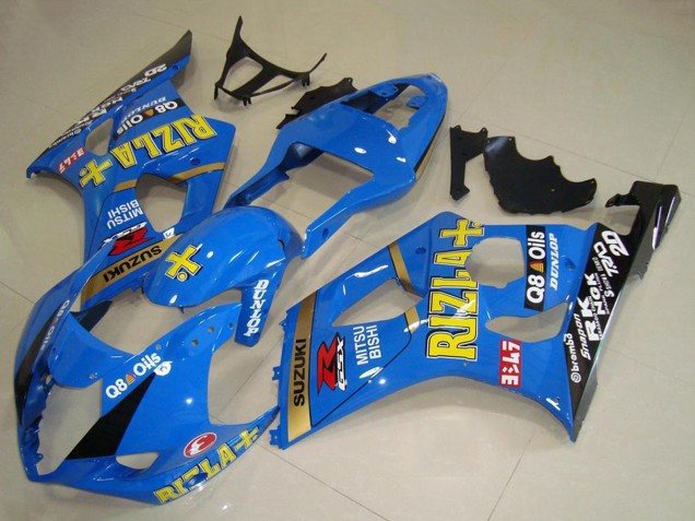 Carenagens Moto Suzuki GSXR 1000 2003-2004 - Azul Ouro Preto Rizla