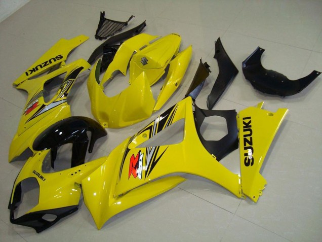 Carenagem Moto Suzuki GSXR 1000 2007-2008 - Amarelo Preto Brilhante