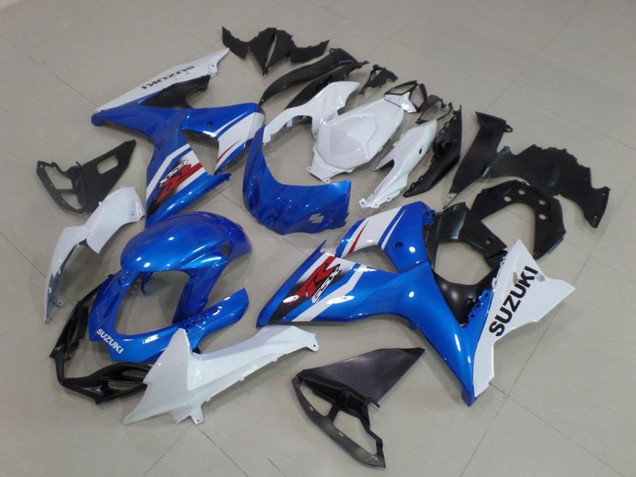 Kits Carenagem ABS Suzuki GSXR 1000 2009-2016 - Branco Azul Preto