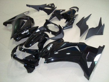 Carenagens Moto Kawasaki ZX250R 2008-2012 - Preto Brilhante Branco Ninja