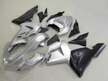 Carenagem Moto Kawasaki ZX10R 2004-2005 - Prata Preto Ninja