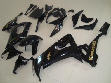 Carenagens Moto Kawasaki ZX10R 2008-2010 - Preto Brilhante Ouro Decal
