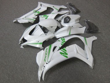 Carenagem Moto Kawasaki ZX10R 2016-2020 - Branco Pérola Verde