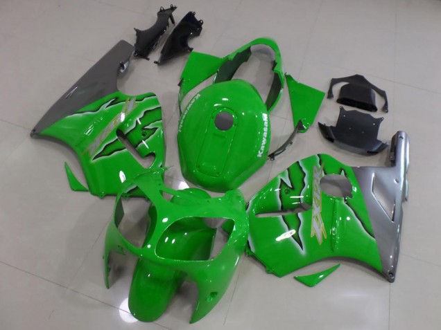 Carenagens Moto Kawasaki ZX12R 2000-2001 - Verde Prata