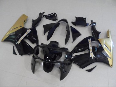 Kits Carenagem Moto Kawasaki ZX12R 2002-2006 - Preto Brilhante Ouro