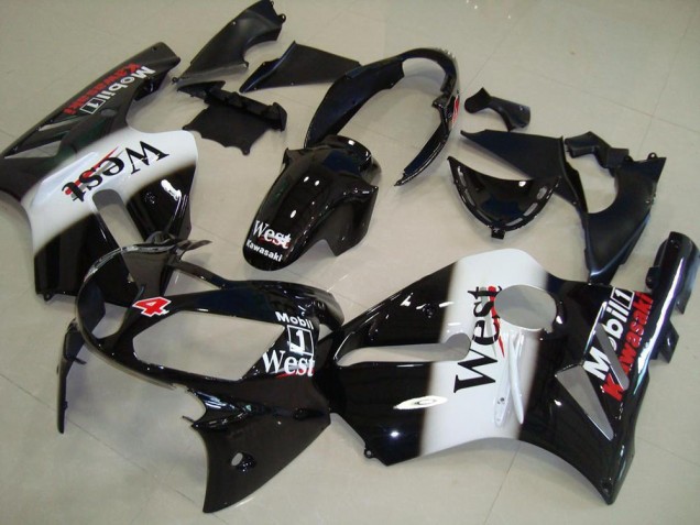 Carenagens Moto Kawasaki ZX12R 2002-2006 - Preto Brilhante Branco West Vermelho