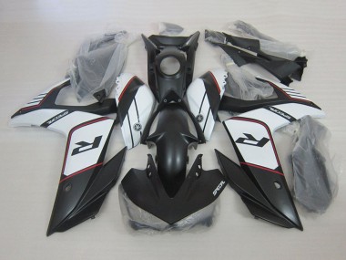 Carenagens Moto Yamaha YZF R3 2015-2018 - Branco Preto Fosco