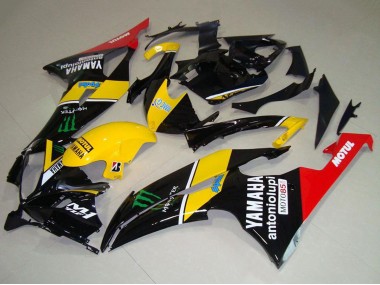 Carenagens Moto Yamaha YZF R6 2008-2016 - Amarelo Vermelho Preto Brilhante Verde Monstro Motul