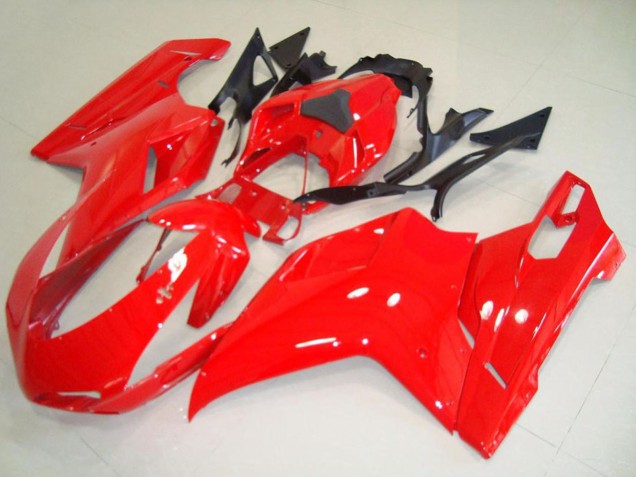 Carenagens Moto Ducati 848 1098 1198 2007-2014 - Vermelho