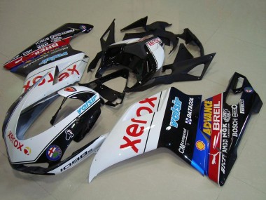 Carenagens Moto Ducati 1098 2007-2014 - Branco Azul Vermelho Preto Brilhante Preto Xerox Valsir