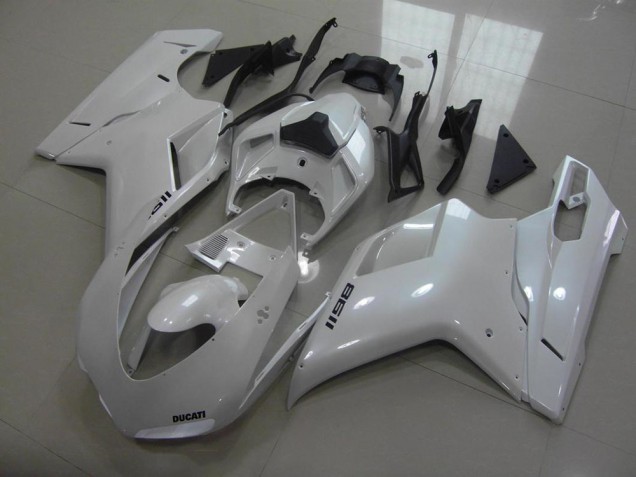 Carenagens Moto Ducati 1198 2007-2014 - Branco Brilhante