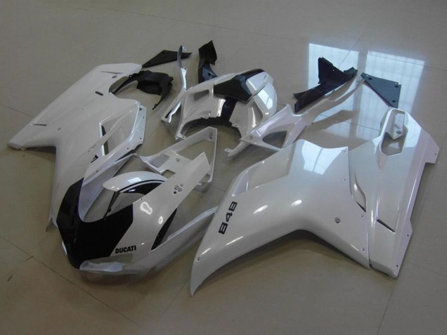 Carenagens Moto Ducati 848 2007-2014 - Branco Brilhante