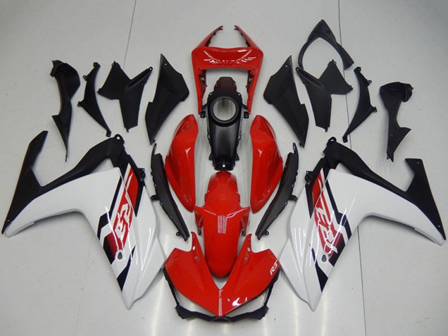 Kits Carenagem Moto Yamaha YZF R3 2015-2018 - Branco Vermelho Preto