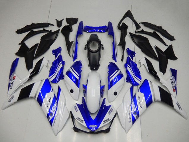 Carenagens Moto Yamaha YZF R3 2015-2018 - Branco Azul Preto Yamalube ENEOS