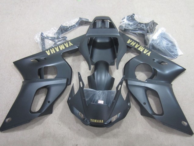 Carenagens Moto Yamaha YZF R6 1998-2002 - Preto Fosco Amarelo Decal