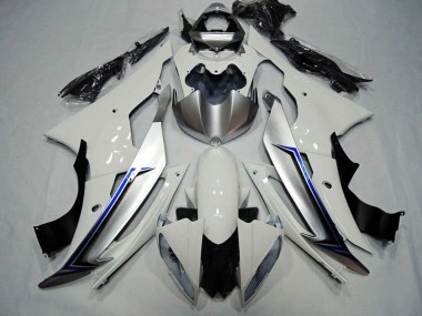 Kits Carenagem Moto Yamaha YZF R6 2008-2016 - Branco Azul Preto