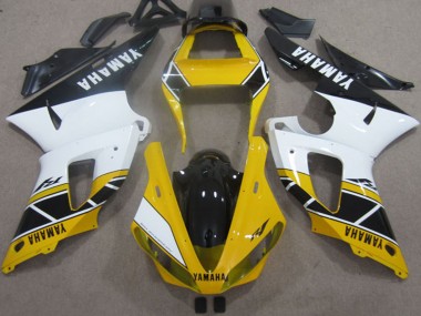 Carenagens Moto Yamaha YZF R1 2000-2001 - Amarelo Branco Preto