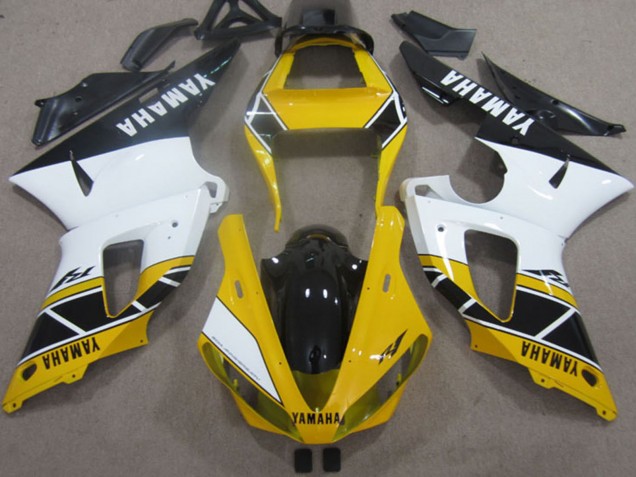 Carenagens Moto Yamaha YZF R1 2000-2001 - Amarelo Branco Preto