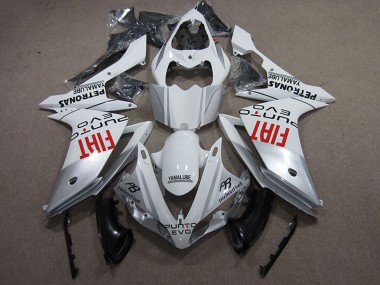 Carenagens Moto Yamaha YZF R1 2009-2011 - Branco Prata Vermelho Fiat