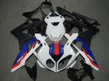 Kits Carenagem Moto BMW S1000RR 2009-2014 - Branco Vermelho Azul Preto Fosco