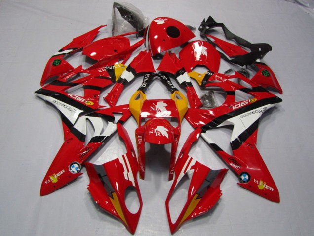 Carenagens Moto BMW S1000RR 2009-2014 - Vermelho Branco Preto