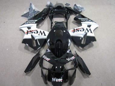 Carenagens Moto Honda CBR600RR 2003-2004 - Preto Brilhante Branco West