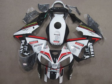 Carenagens Moto Honda CBR600RR 2005-2006 - Branco Vermelho Preto Star Lock Playboy