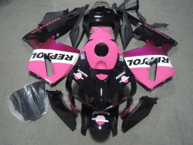 Carenagens Moto Honda CBR600RR 2005-2006 - Preto Brilhante Rosa Repsol