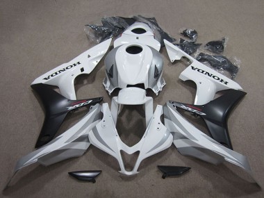 Carenagem Moto Honda CBR600RR 2007-2008 - Branco Preto Fosco