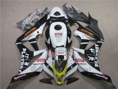 Carenagens Moto Honda CBR600RR 2007-2008 - Branco Ouro Preto Brilhante PlayBoy HRC