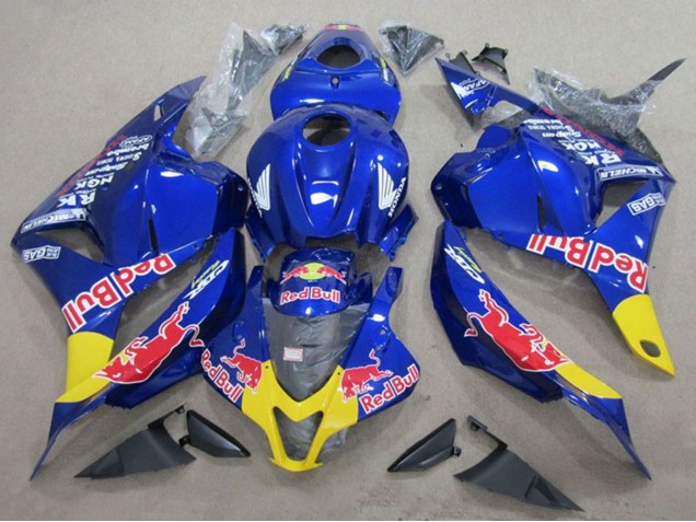 Carenagens Moto Honda CBR600RR 2009-2012 - Azul Amarelo Red Bull