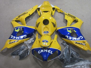 Carenagens Moto Honda CBR1000RR 2006-2007 - Amarelo Azul Camelo