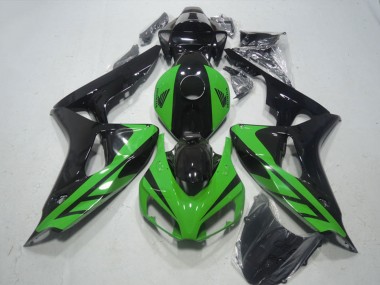 Carenagem Moto Honda CBR1000RR 2006-2007 - Verde Preto Brilhante