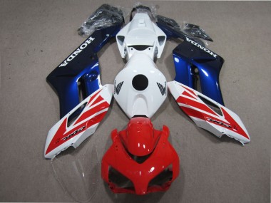 Kits Carenagem Moto Honda CBR1000RR 2004-2005 - Branco Vermelho Azul