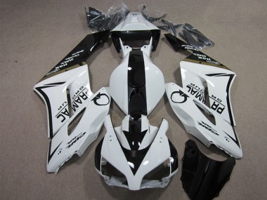 Carenagens Moto Honda CBR1000RR 2004-2005 - Branco Preto Brilhante Pramac