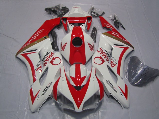 Carenagens Moto Honda CBR1000RR 2004-2005 - Branco Vermelho Pramac