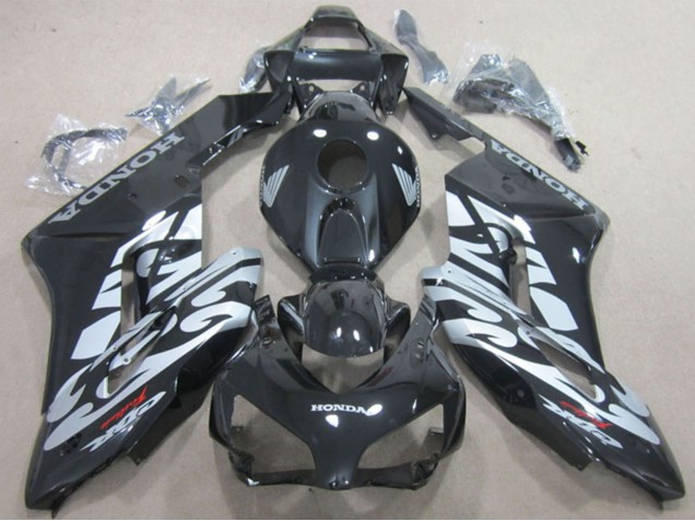 Carenagens Moto Honda CBR1000RR 2004-2005 - Preto Brilhante Prata