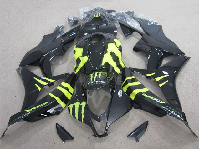 Carenagens Moto Honda CBR1000RR 2004-2005 - Preto Brilhante Amarelo Monstro