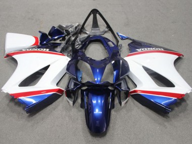 Carenagem Moto Honda VFR 800 2002-2013 - Branco Azul Vermelho