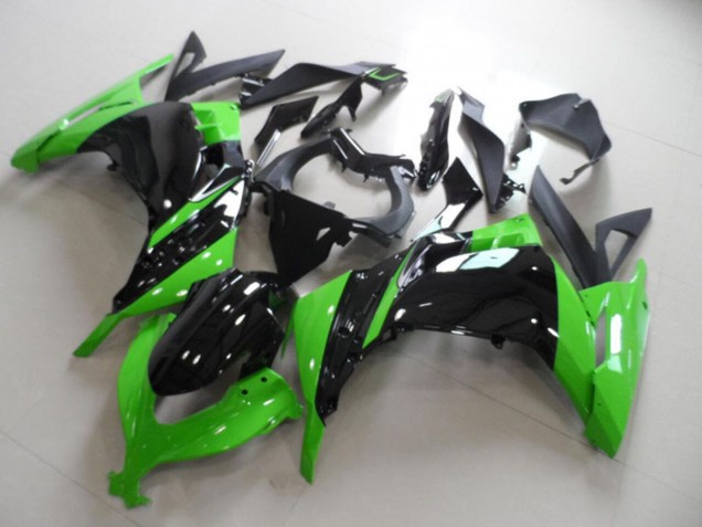 Carenagem Moto Kawasaki ZX300R 2013-2018 - Verde Preto Brilhante