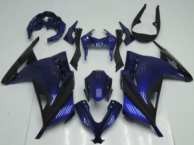 Carenagens Moto Kawasaki ZX300R 2013-2018 - Azul Preto