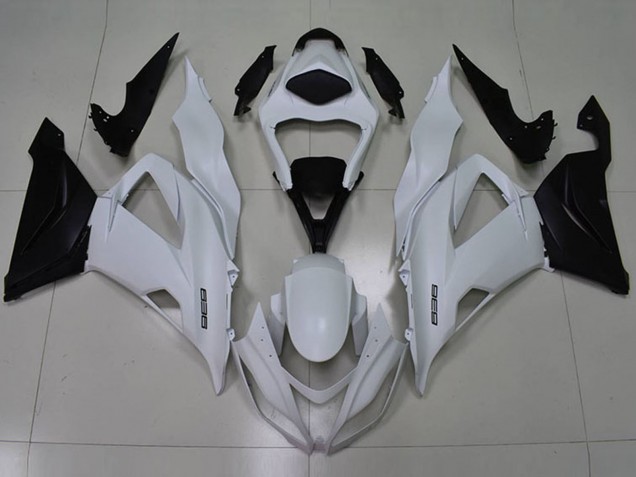 Carenagens Moto Kawasaki ZX6R 2013-2018 - Branco Preto 636