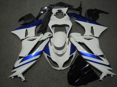 Carenagens Moto Kawasaki ZX6R 2009-2012 - Azul Branco
