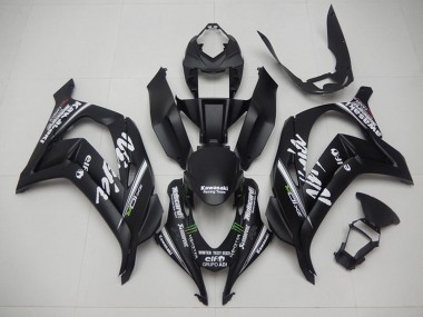 Carenagens Moto Kawasaki ZX10R 2016-2020 - Preto Fosco Verde Branco Monstro Corrida Team Motocard