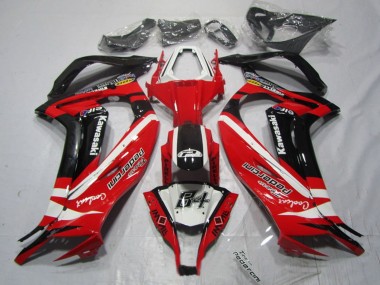 Carenagens Moto Kawasaki ZX10R 2011-2015 - Branco Vermelho Preto Pedercini