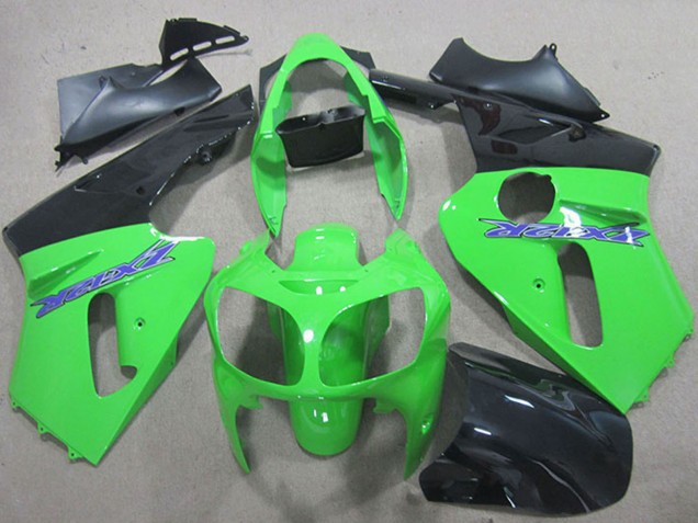 Carenagens Moto Kawasaki ZX12R 2000-2001 - Verde Preto Fosco Azul